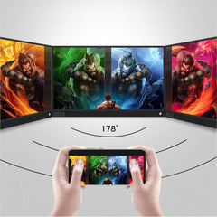 15.6 inch 1080P 178 Degree Wide Angle HD Portable Display Device for Desktop Computer / Game Console / Simultaneous Screen / PS4 / PS3 / XBox, with Mini HDMI & Micro USB & 2 USB-C / Type-C Interfaces