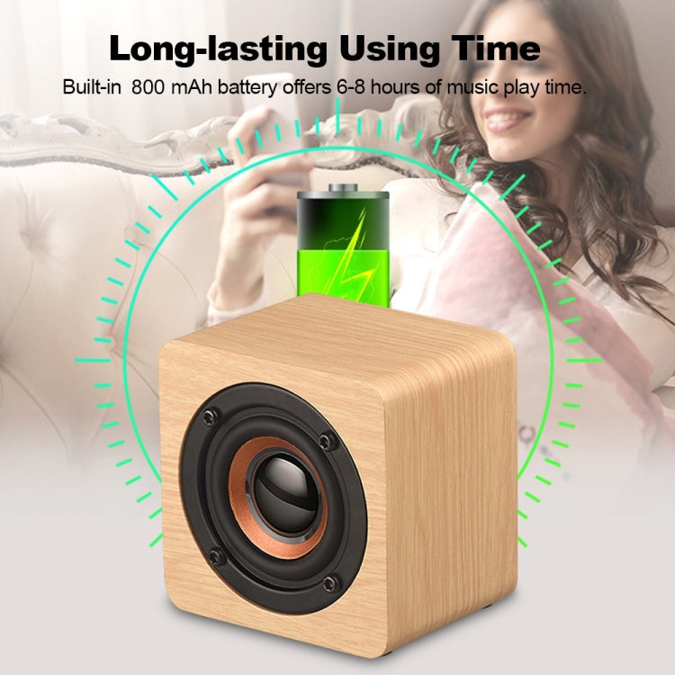 Q1 Wooden Mini Portable Mega Bass Wireless Bluetooth Speaker