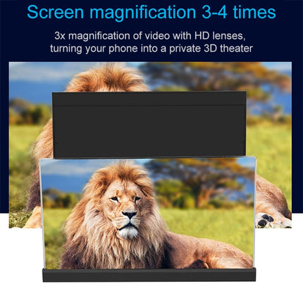 F18 12 inch Rotatable Folding Universal Mobile Phone Screen Amplifier HD Video Amplifier with Block Light Card, Book Shape Version, 12 inch Book Shape Version Black, 12 inch Book Shape Version White, 12 inch Book Shape Version Blue