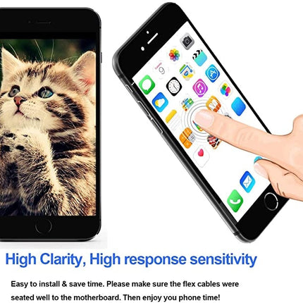 LCD Screen include Front Camera for iPhone 7, i7 White with Camera