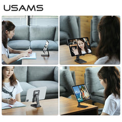 USAMS US-ZJ059 Retractable Mobile Phone Tablet Desktop Stand Holder, US-ZJ059