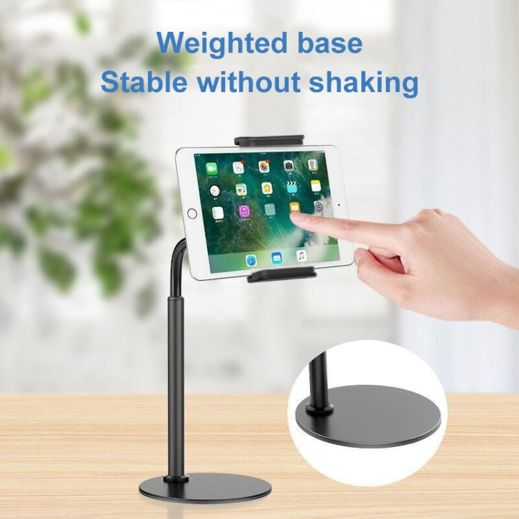 ZM-15 Rotatable Aluminum Alloy Desktop Stand Lazy Stand for 4.7-12.9 inch Mobile Phones / Tablets, For 4.7-12.9 inch Phones White, For 4.7-12.9 inch Phones Black