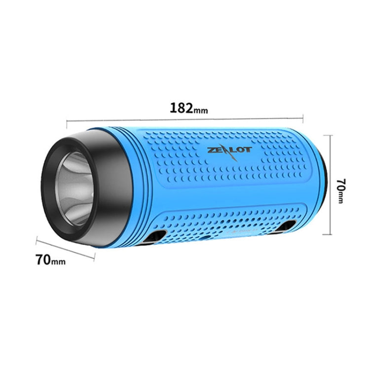 ZEALOT A1 Multifunctional Bass Wireless Bluetooth Speaker, Built-in Microphone, Support Bluetooth Call & AUX & TF Card & LED Lights