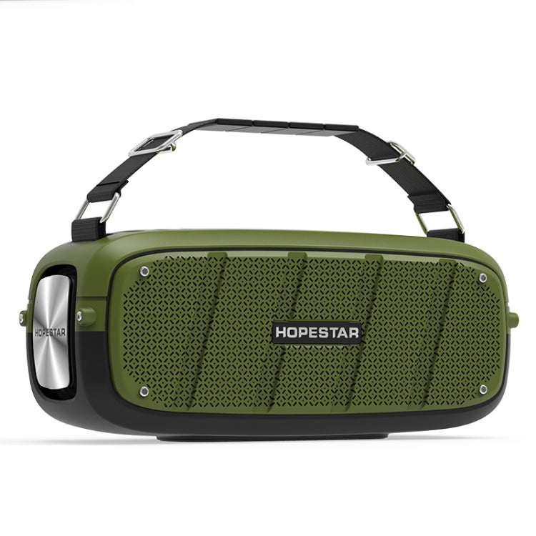 HOPESTAR A20 TWS Portable Outdoor Waterproof Subwoofer Bluetooth Speaker, Support Power Bank & Hands-free Call & U Disk & TF Card & 3.5mm AUX, A20 Yellow, A20 Black, A20 Green, A20 Blue, A20 Red