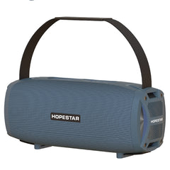 HOPESTAR H24 Pro TWS Portable Outdoor Waterproof Woven Textured Bluetooth Speaker with Rhythm Light, Support Hands-free Call & U Disk & TF Card & 3.5mm AUX & FM, H24 Pro Black, H24 Pro Grey, H24 Pro Blue, H24 Pro Red