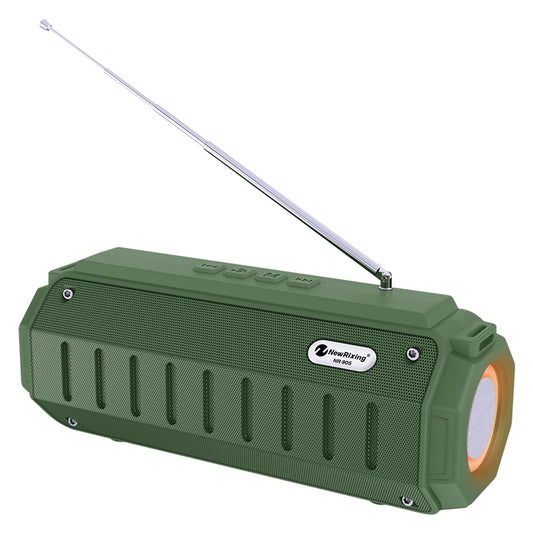 New Rixing NR-905FM TWS Bluetooth Speaker Support Hands-free Call / FM with Shoulder Strap & Antenna, NR-905FM (Green), NR-905FM (Blue), NR-905FM (Red), NR-905FM (Black)