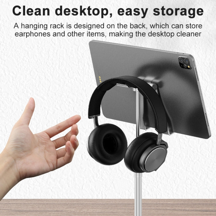 R-JUST PB03 Lifting / Angle Adjustable Multi-function Headset / Tablet / Mobile Phone Holder, Suitable for Devices Under 12.9 inch, PB03