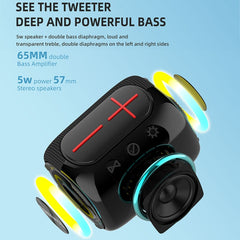 HOPESTAR P32mini TWS Waterproof Wireless Bluetooth Speaker, P32mini(Grey)