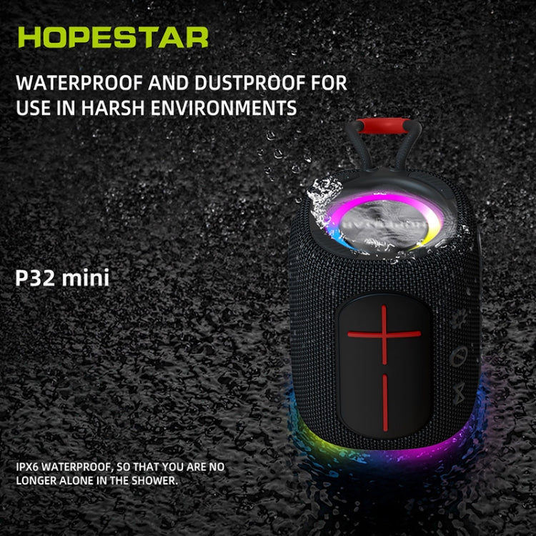 HOPESTAR P32mini TWS Waterproof Wireless Bluetooth Speaker, P32mini(Red), P32mini(Black), P32mini(Grey), P32mini(Blue)