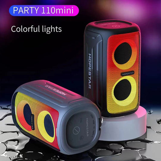 HOPESTAR Party 110 Mini Colorful Lights Wireless Bluetooth Speaker, Party 110 Mini (Blue), Party 110 Mini (Black), Party 110 Mini (Green), Party 110 Mini (Grey)