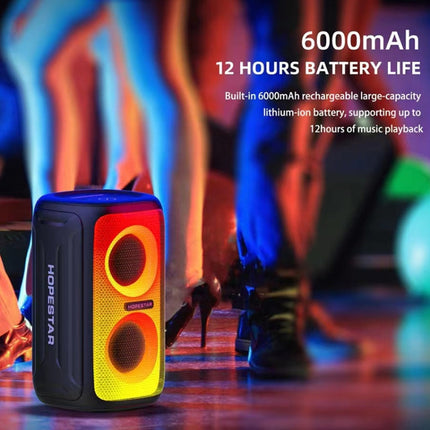 HOPESTAR Party 110 Mini Colorful Lights Wireless Bluetooth Speaker, Party 110 Mini (Black), Party 110 Mini (Grey), Party 110 Mini (Blue)