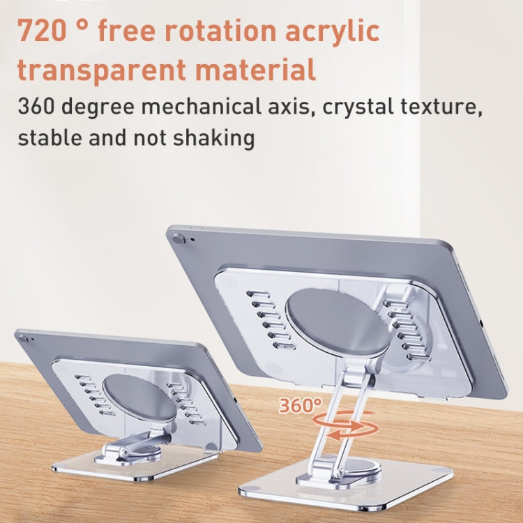 R-JUST T632 Acrylic 360 Degree Rotating Desktop Tablet Stand, T632 Tablet Stand