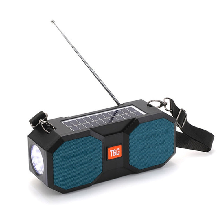 T&G TG634 Outdoor Solar Power Bluetooth Wireless Speaker with FM / Flashlight / TF Card Slot