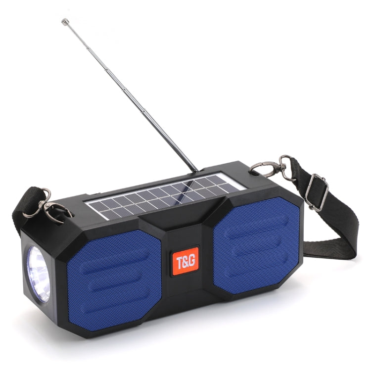 T&G TG634 Outdoor Solar Power Bluetooth Wireless Speaker with FM / Flashlight / TF Card Slot