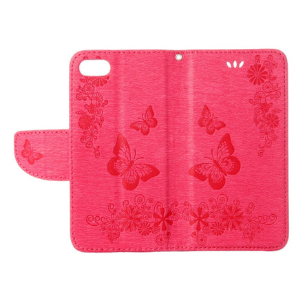 For  iPhone 8 & 7   Pressed Flowers Butterfly Pattern Horizontal Flip Leather Case with Holder & Card Slots & Wallet