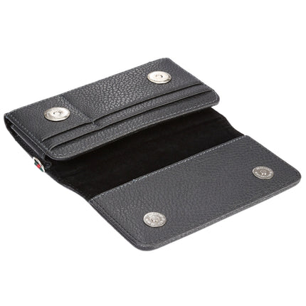 Universal Litchi Texture Vertical Flip Thwartwise PU Leather Case / Waist Bag with Back Splint & Card Slots & 15cm Lanyard for  iPhone 8 & 7  & 6s & 6, Galaxy SIV & SIII, Xiaomi Redmi 3 & 3X, Size: 14.3 x 7.5 x 1.5 cm
