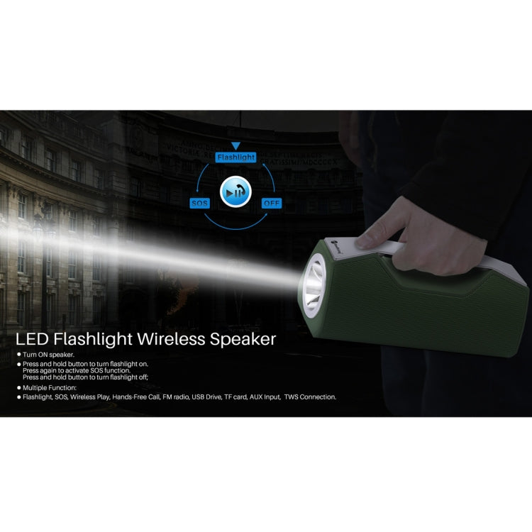 NewRixing NR-2028 Portable Lighting Wireless Bluetooth Stereo Speaker Support TWS Function Speaker