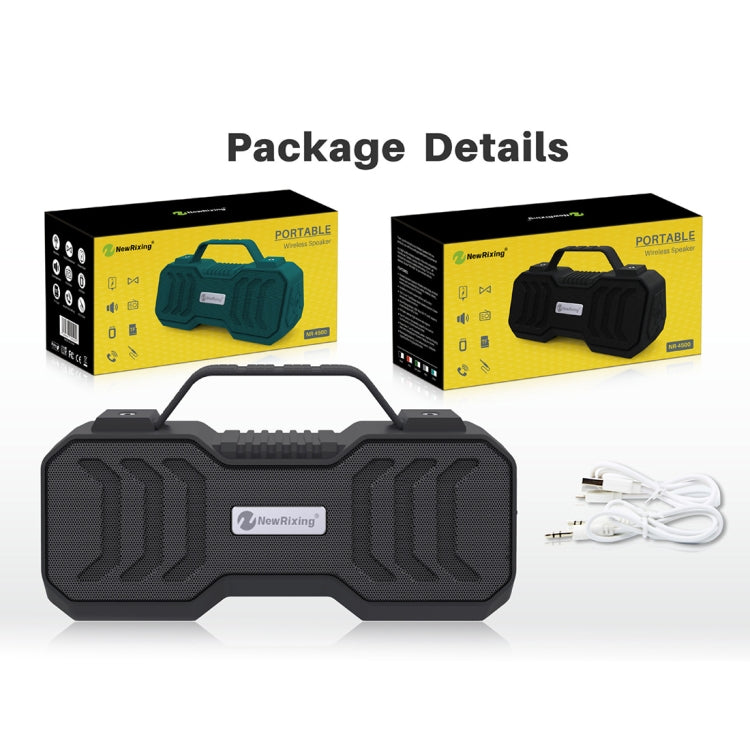 NewRixing NR-4500 Portable Wireless Bluetooth Stereo Speaker Support TWS / FM Function Speaker