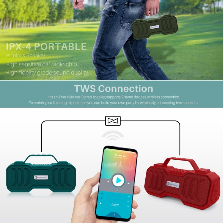 NewRixing NR-4500 Portable Wireless Bluetooth Stereo Speaker Support TWS / FM Function Speaker