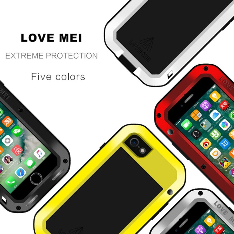 LOVE MEI for  iPhone 7 Professional and Powerful Dustproof Shockproof Anti-slip Metal Protective Case