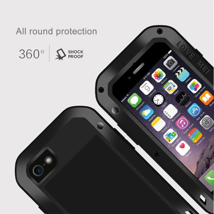 LOVE MEI for  iPhone 7 Professional and Powerful Dustproof Shockproof Anti-slip Metal Protective Case