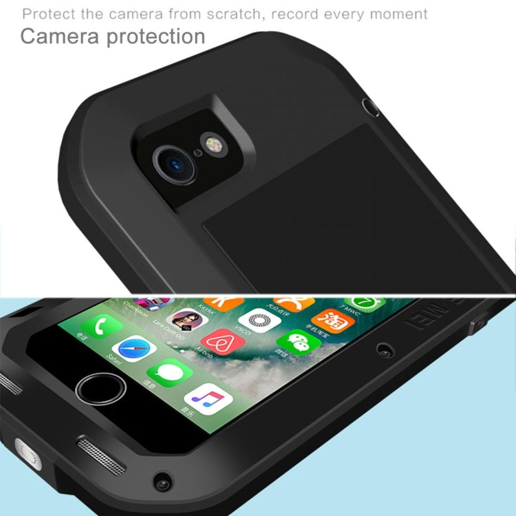 LOVE MEI for  iPhone 7 Professional and Powerful Dustproof Shockproof Anti-slip Metal Protective Case