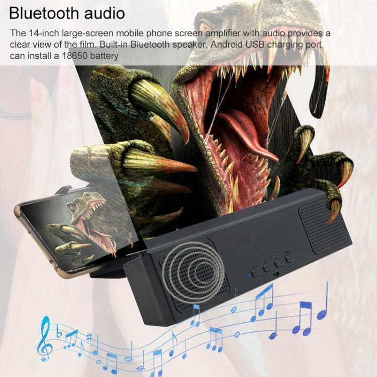 L12 12 inch Screen Anti-blue Light Mobile Phone Bracket Bluetooth Audio Loudspeaker