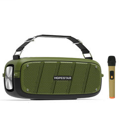 HOPESTAR A20 Pro TWS Portable Outdoor Waterproof Subwoofer Bluetooth Speaker with Microphone, Support Power Bank & Hands-free Call & U Disk & TF Card & 3.5mm AUX, A20 Pro Black, A20 Pro Green, A20 Pro Blue, A20 Pro Red, A20 Pro Yellow