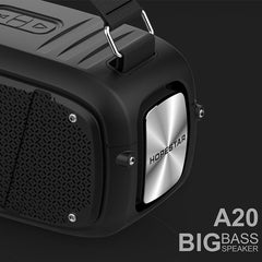 HOPESTAR A20 Pro TWS Portable Outdoor Waterproof Subwoofer Bluetooth Speaker with Microphone, Support Power Bank & Hands-free Call & U Disk & TF Card & 3.5mm AUX, A20 Pro Blue, A20 Pro Red, A20 Pro Yellow, A20 Pro Black, A20 Pro Green