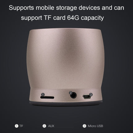 awei Y500 Mini Portable Wireless Bluetooth Speaker with 3D Stereo, Built-in Mic, Support TF Card / AUX