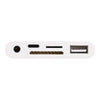 5 in 1  8 Pin to USB HUB And USB-C / Type-C And 3.5mm Earphone And SD And TF Card Reader