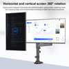 NB H180 Column Type Dual-screen Monitor Holder Desktop Rotating Lifting Computer Monitor Base Hanger, NB H180