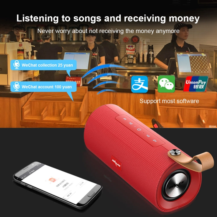 ZEALOT S30 Portable Heavy Bass Stereo Wireless Bluetooth Speaker with Built-in Mic, Support Hands-Free Call & TF Card & AUX