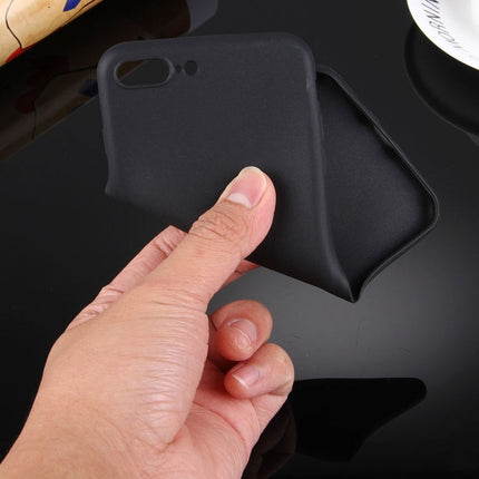 For iPhone 8 Plus & 7 Plus   Solid Color TPU Protective Case Without Round Hole