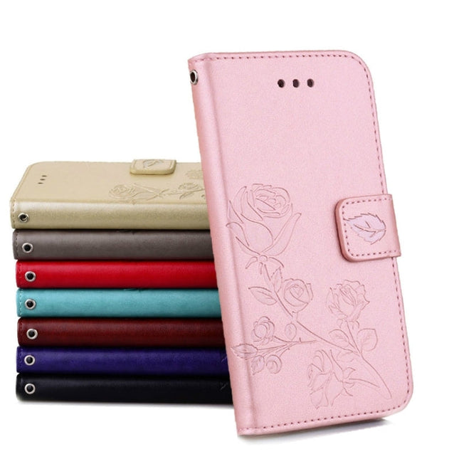 Fro iPhone 8 Plus & 7 Plus   Roses Pressed Flowers Pattern Flip Leather Case with Holder & Card Slots & Wallet