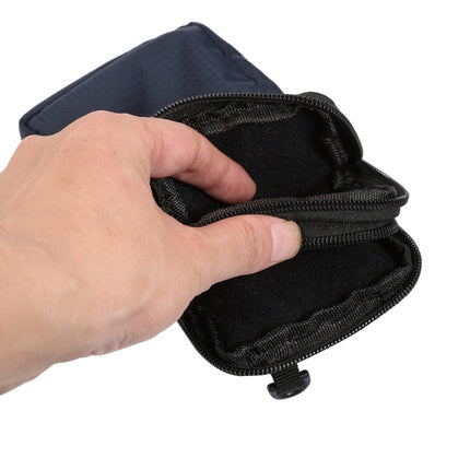 Universal Multi-function Plaid Texture Double Layer Zipper Sports Waist Bag / Shoulder Bag for iPhone X  & 7 & 7 Plus / Galaxy S9+ / S8+ / Note 8 / Sony Xperia Z5 / Huawei Mate 8, Size: 16.5 x 9.0 x 3.0cm