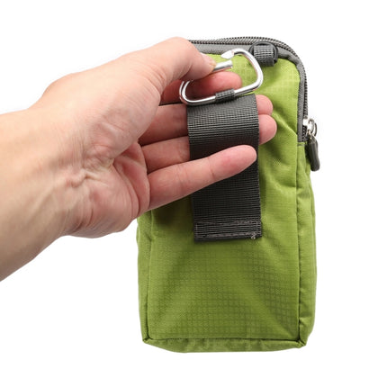 Universal Multi-function Plaid Texture Double Layer Zipper Sports Waist Bag / Shoulder Bag for iPhone X  & 7 & 7 Plus / Galaxy S9+ / S8+ / Note 8 / Sony Xperia Z5 / Huawei Mate 8, Size: 16.5 x 9.0 x 3.0cm