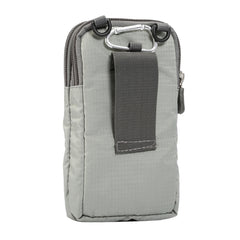 Universal Multi-function Plaid Texture Double Layer Zipper Sports Waist Bag / Shoulder Bag for iPhone X  & 7 & 7 Plus / Galaxy S9+ / S8+ / Note 8 / Sony Xperia Z5 / Huawei Mate 8, Size: 16.5 x 9.0 x 3.0cm