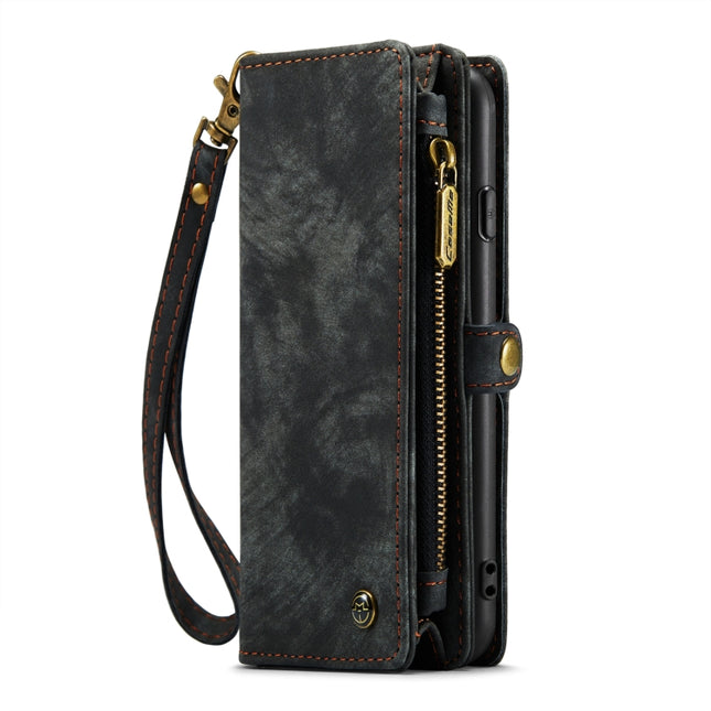 CaseMe for iPhone 8 Plus & 7 Plus   Multifunctional Leather Billfold with Detachable Magnetic PC Back Protective Case & Holder & 11 Card Slots & 3 Cash Slots & 1 Zipper Wallet & 2 Photo Frames & 3 Magnetic Clasps