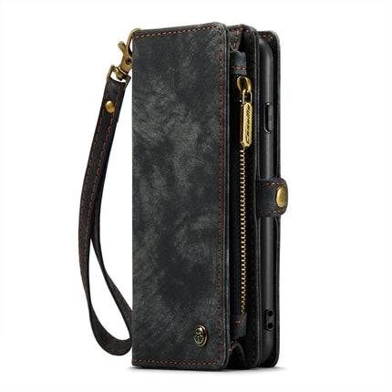 CaseMe for iPhone 8 Plus & 7 Plus   Multifunctional Leather Billfold with Detachable Magnetic PC Back Protective Case & Holder & 11 Card Slots & 3 Cash Slots & 1 Zipper Wallet & 2 Photo Frames & 3 Magnetic Clasps