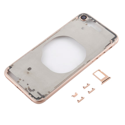 Transparent Back Cover with Camera Lens & SIM Card Tray & Side Keys for iPhone 8, For iPhone 8 (Transparent Back), For iPhone 8 (Transparent White), For iPhone 8 (Transparent Gold), For iPhone 8 (Transparent Red)