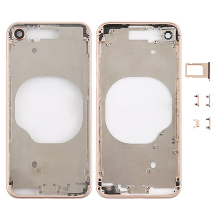 Transparent Back Cover with Camera Lens & SIM Card Tray & Side Keys for iPhone 8, For iPhone 8 (Transparent Back), For iPhone 8 (Transparent White), For iPhone 8 (Transparent Gold), For iPhone 8 (Transparent Red)