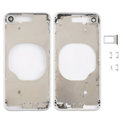 Transparent Back Cover with Camera Lens & SIM Card Tray & Side Keys for iPhone 8, For iPhone 8 (Transparent Back), For iPhone 8 (Transparent White), For iPhone 8 (Transparent Gold), For iPhone 8 (Transparent Red)