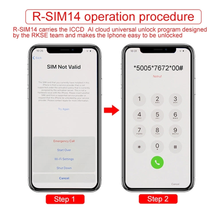 R-SIM 14 V18 Ultra Universal ICCID SIM Unlock Card for iPhone X, XS, XR, XS Max, 8 & 8 Plus, 7 & 7 Plus, R-SIM 14 V18