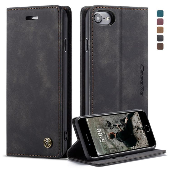 CaseMe-013 Multifunctional Retro Frosted Horizontal Flip Leather Case for iPhone 7 / 8, with Card Slot & Holder & Wallet, For iPhone 7 / 8