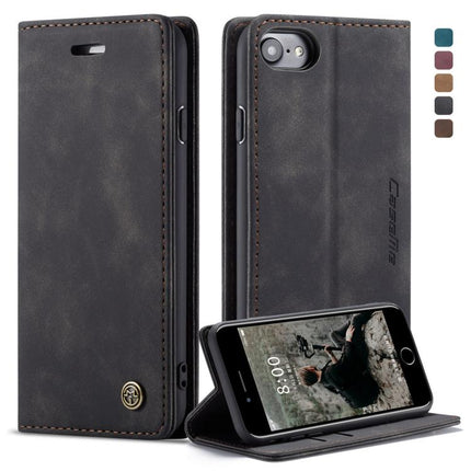 CaseMe-013 Multifunctional Retro Frosted Horizontal Flip Leather Case for iPhone 7 / 8, with Card Slot & Holder & Wallet, For iPhone 7 / 8