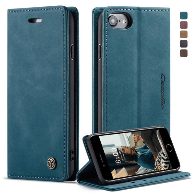 CaseMe-013 Multifunctional Retro Frosted Horizontal Flip Leather Case for iPhone 7 / 8, with Card Slot & Holder & Wallet, For iPhone 7 / 8