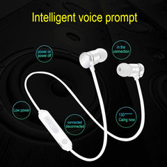 X3 Magnetic Absorption  Sports Bluetooth 5.0 In-Ear Headset with HD Mic, Support Hands-free Calls, Distance: 10m