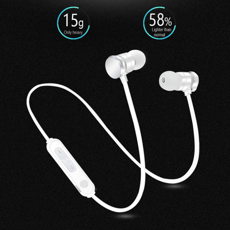 X3 Magnetic Absorption  Sports Bluetooth 5.0 In-Ear Headset with HD Mic, Support Hands-free Calls, Distance: 10m