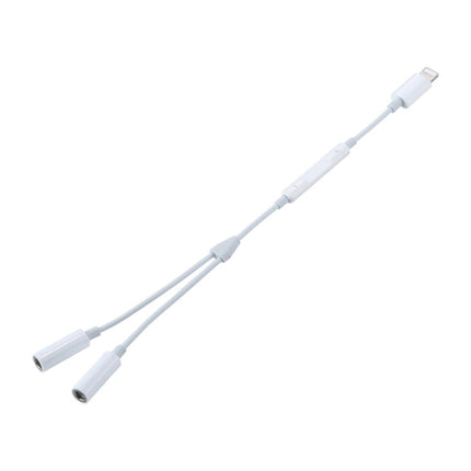 MH026 8 Pin Male to Dual 3.5mm Female Headphone Jack Wire Control Audio Adapter